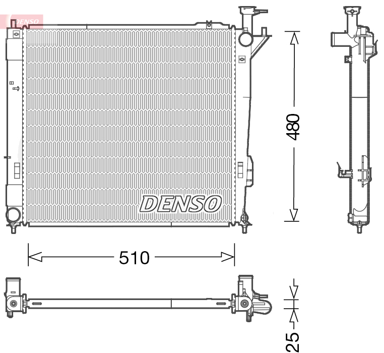 Radiator, racire motor DRM41015 DENSO