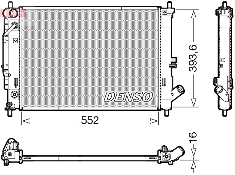 Radiator, racire motor DRM41016 DENSO