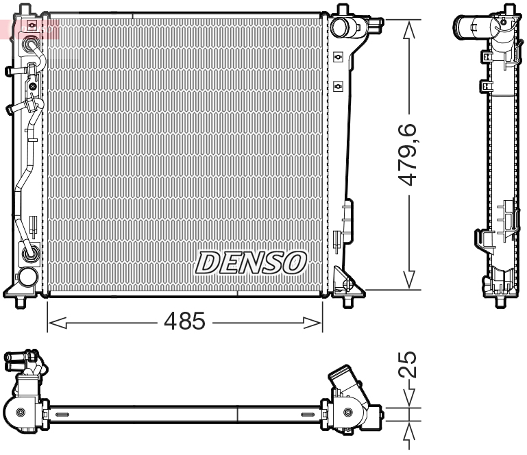 Radiator, racire motor DRM41030 DENSO