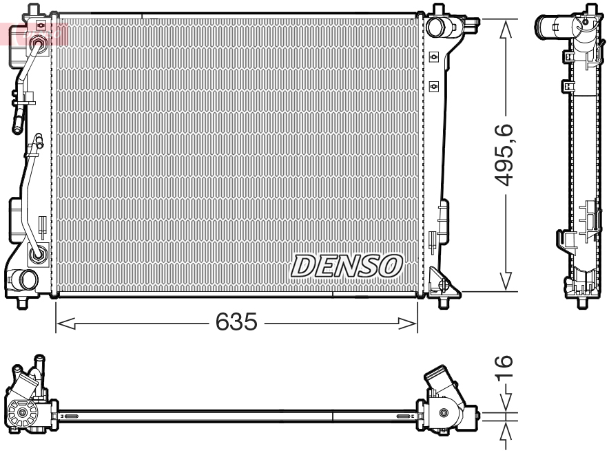 Radiator, racire motor DRM41036 DENSO