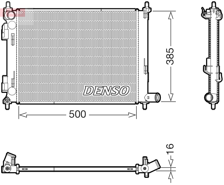 Radiator, racire motor DRM43013 DENSO