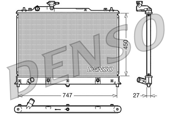 Radiator, racire motor DRM44025 DENSO