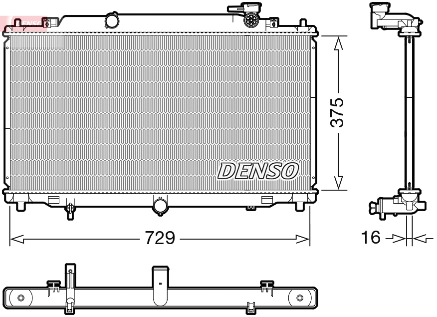 Radiator, racire motor DRM44048 DENSO