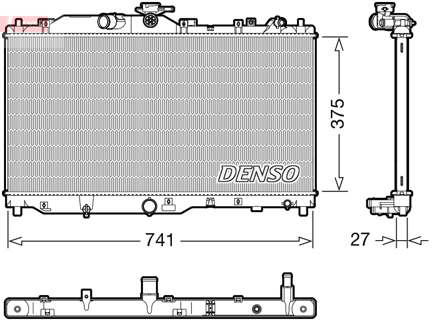 Radiator, racire motor DRM44050 DENSO