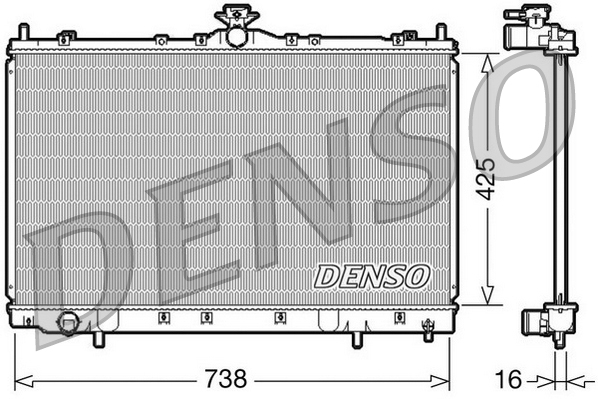 Radiator, racire motor DRM45012 DENSO