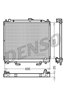 Radiator, racire motor DRM45015 DENSO