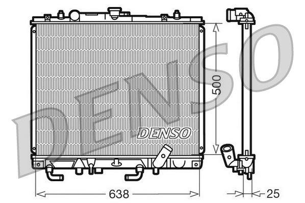 Radiator, racire motor DRM45016 DENSO