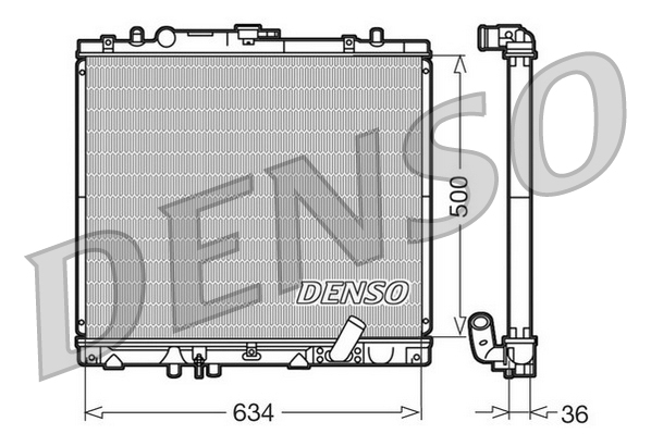 Radiator, racire motor DRM45020 DENSO