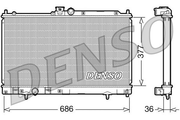Radiator, racire motor DRM45022 DENSO