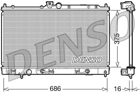 Radiator, racire motor DRM45024 DENSO
