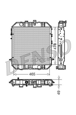 Radiator, racire motor DRM45200 DENSO
