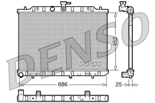 Radiator, racire motor DRM46007 DENSO