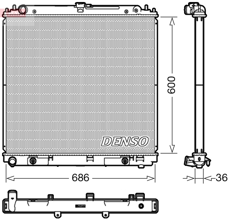 Radiator, racire motor DRM46042 DENSO