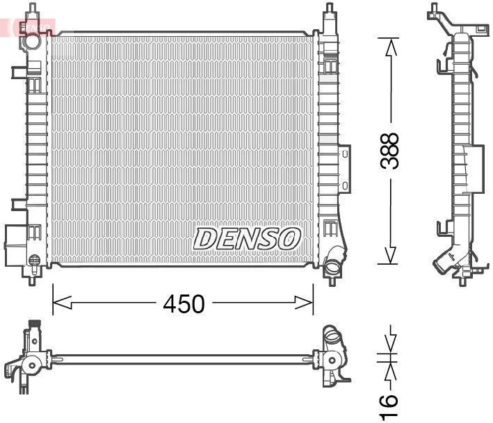 Radiator, racire motor DRM46054 DENSO