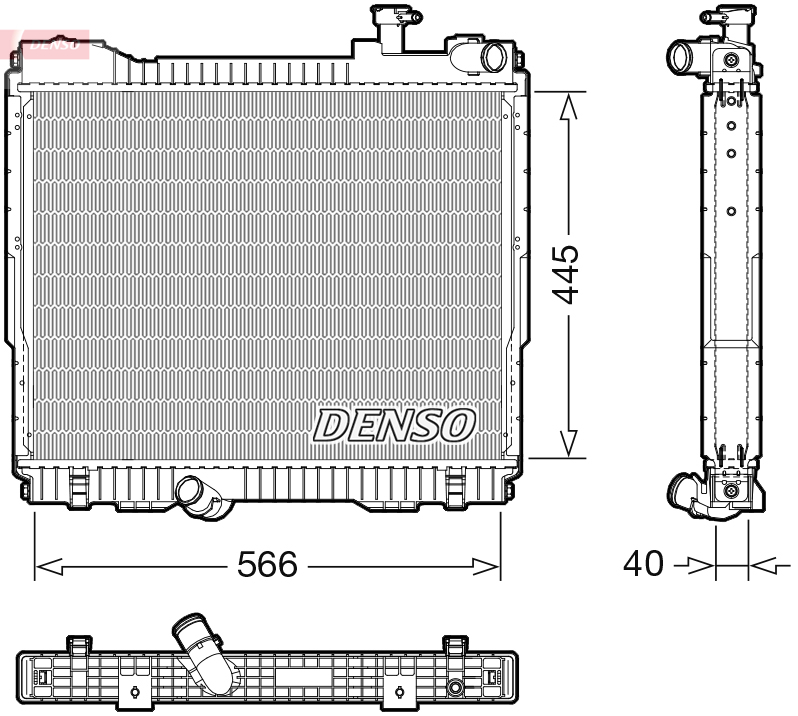 Radiator, racire motor DRM46074 DENSO