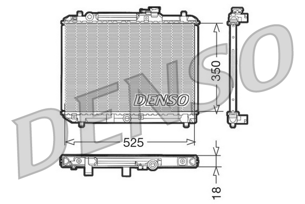 Radiator, racire motor DRM47001 DENSO