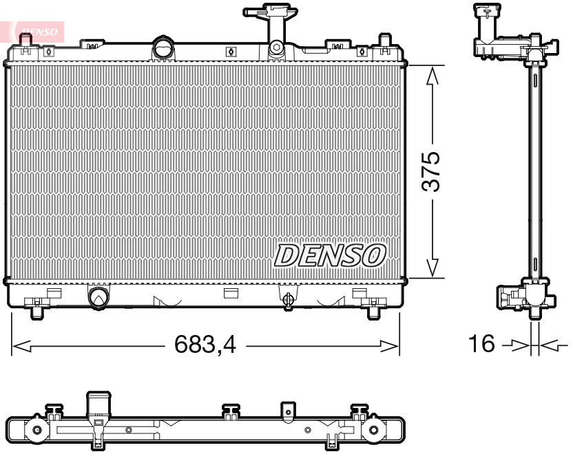 Radiator, racire motor DRM47038 DENSO