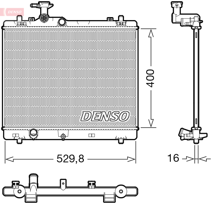 Radiator, racire motor DRM47043 DENSO