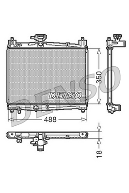 Radiator, racire motor DRM50001 DENSO