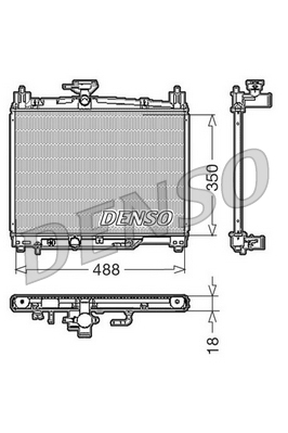 Radiator, racire motor DRM50002 DENSO