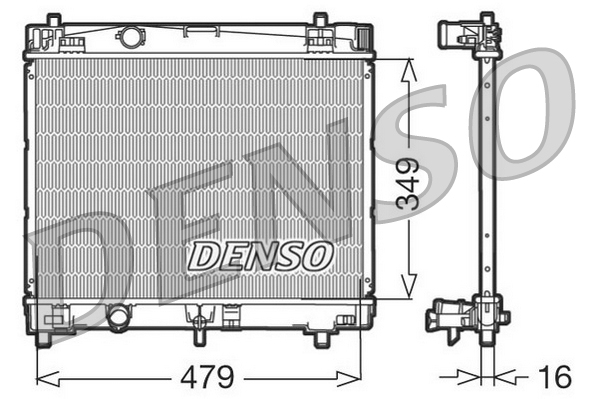 Radiator, racire motor DRM50003 DENSO