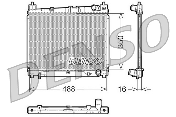 Radiator, racire motor DRM50006 DENSO