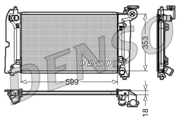 Radiator, racire motor DRM50011 DENSO