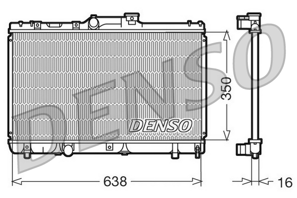 Radiator, racire motor DRM50013 DENSO