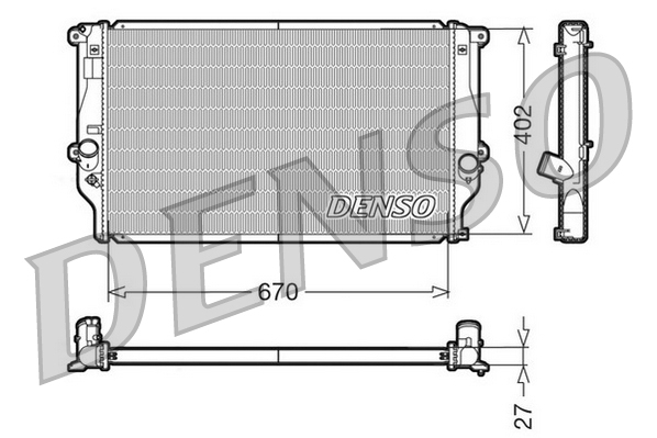 Radiator, racire motor DRM50025 DENSO