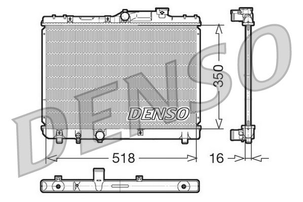 Radiator, racire motor DRM50029 DENSO