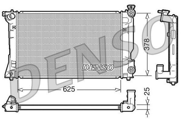 Radiator, racire motor DRM50035 DENSO