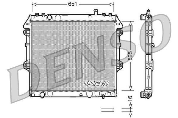 Radiator, racire motor DRM50038 DENSO