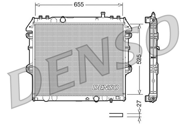 Radiator, racire motor DRM50039 DENSO