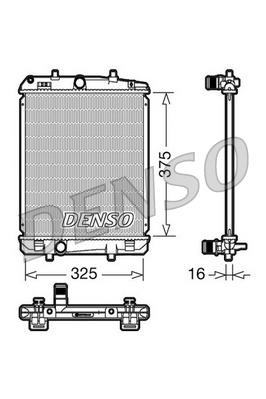 Radiator, racire motor DRM50040 DENSO