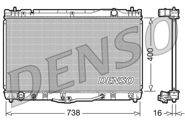 Radiator, racire motor DRM50043 DENSO