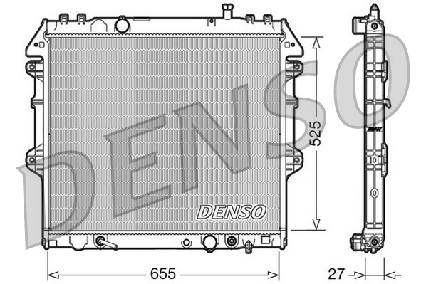 Radiator, racire motor DRM50045 DENSO