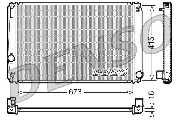 Radiator, racire motor DRM50051 DENSO