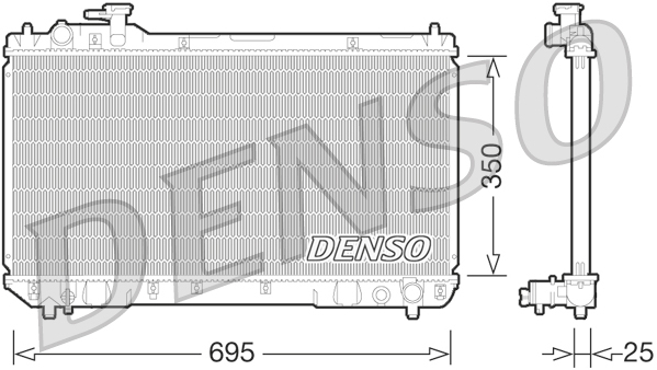Radiator, racire motor DRM50062 DENSO