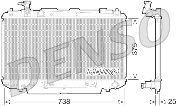 Radiator, racire motor DRM50064 DENSO