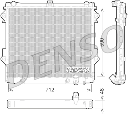 Radiator, racire motor DRM50074 DENSO