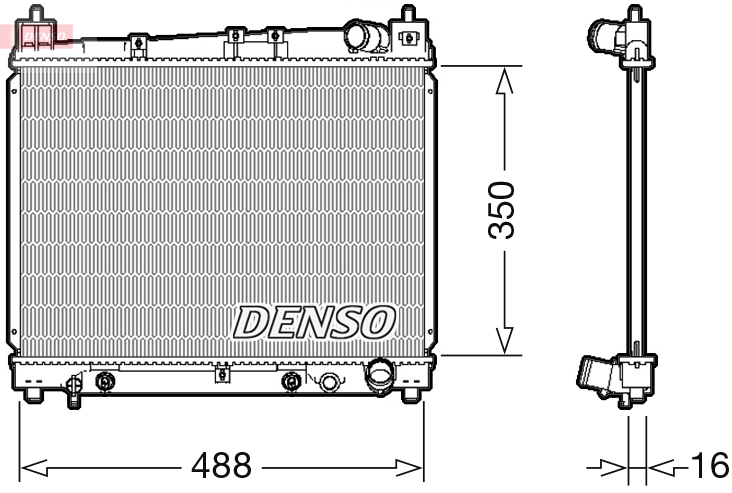 Radiator, racire motor DRM50080 DENSO
