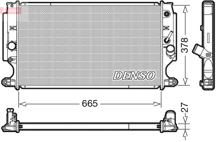 Radiator, racire motor DRM50088 DENSO