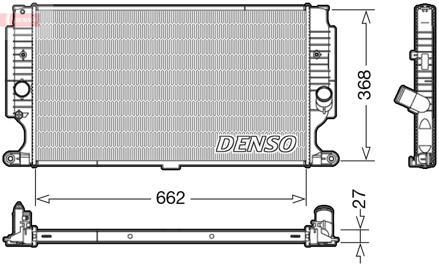 Radiator, racire motor DRM50090 DENSO