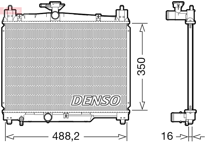 Radiator, racire motor DRM50101 DENSO