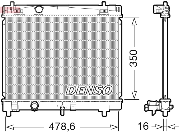 Radiator, racire motor DRM50103 DENSO