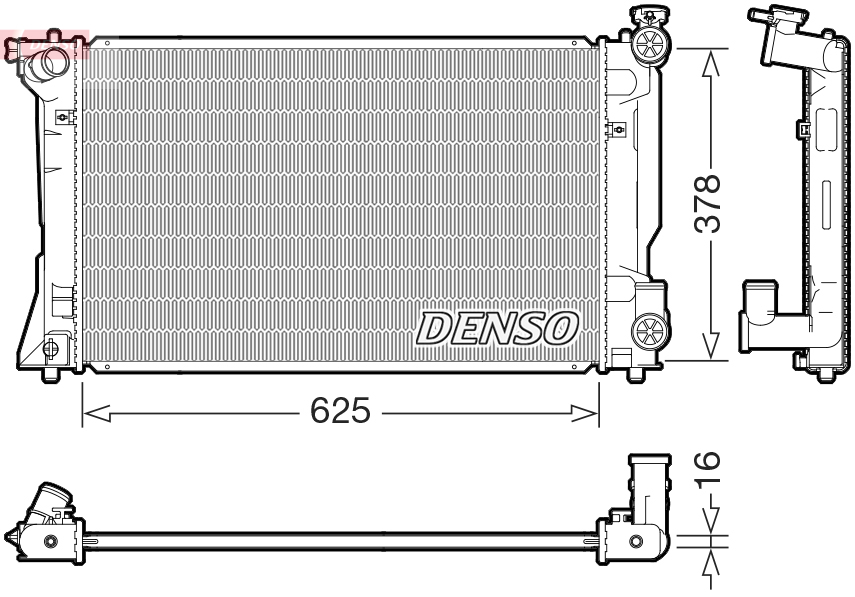 Radiator, racire motor DRM50118 DENSO