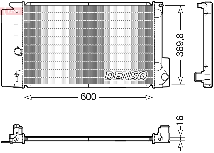 Radiator, racire motor DRM50126 DENSO