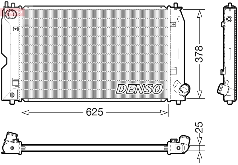 Radiator, racire motor DRM50127 DENSO
