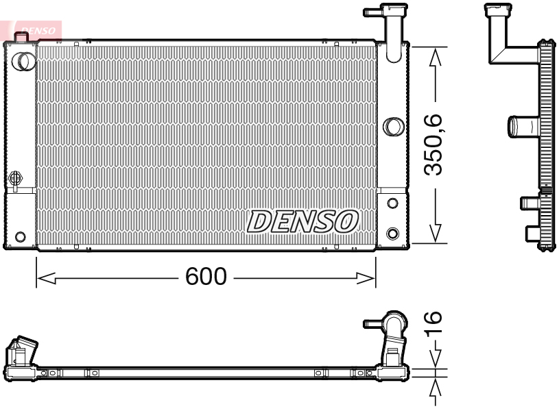 Radiator, racire motor DRM50133 DENSO