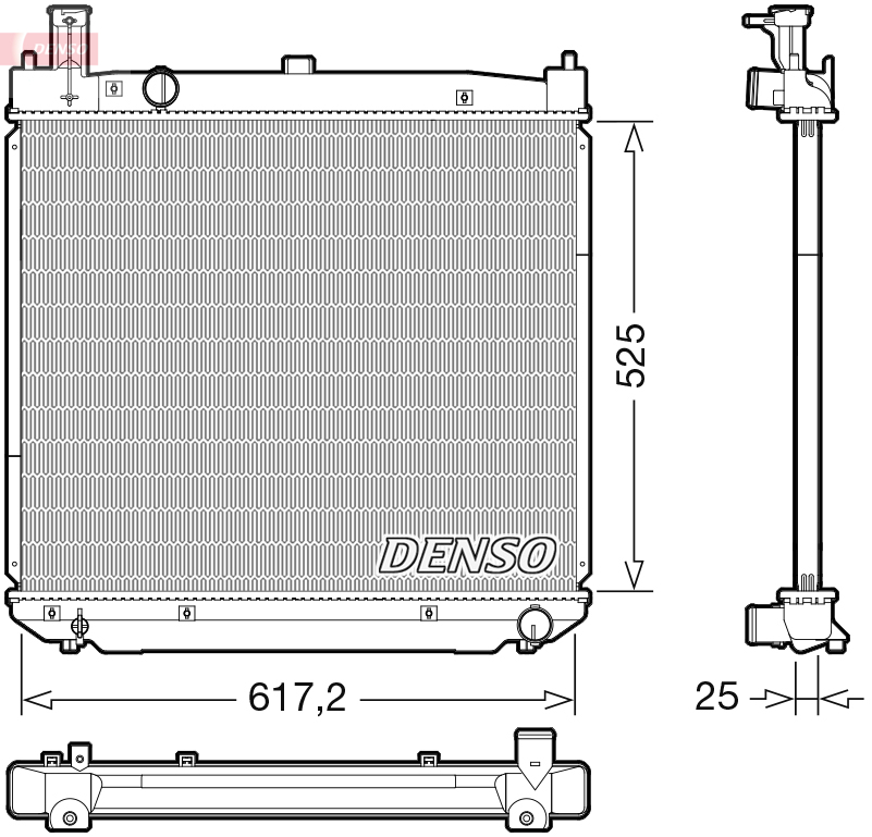 Radiator, racire motor DRM50141 DENSO